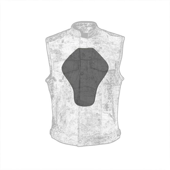 RIDERACT® Mens Motorcycle Vest Biker Leather Vest With CE Armors And YKK® Zipper - Picture 7 of 9